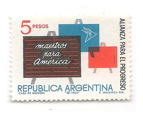 Argentina 677 Gj 1267 Variedad Alianza Para El Progreso Mint