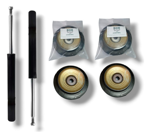 Kit 2 Amortiguadores Delanteros Gas + Bases Vw Pointer 2004