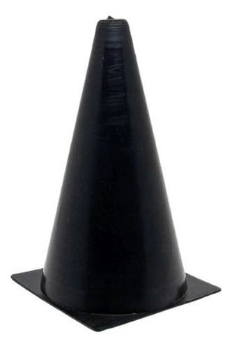 Mini Cone De Sinalização Demarcação De Pista 20cm Altura Cor Preto