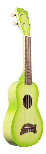 Ukelele Soprano Kala Dolphin Bridge Color Verde Degradado