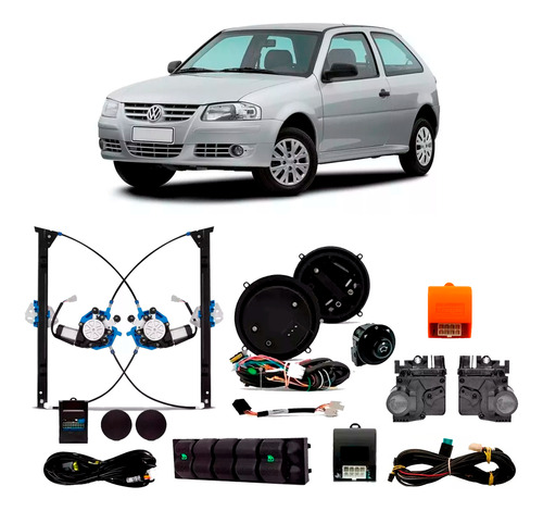 Kit Vidro Elétrico Gol Special 2p Retrovisor E Trava Tragial