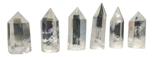 Pack De 3 Puntas Cuarzo Cristal Transparente Tameana 3 - 3.5