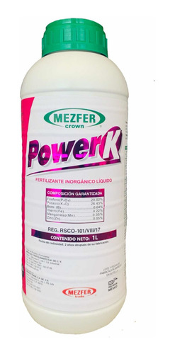 Power K  Nutriente Alto En Potasio 1 Lt