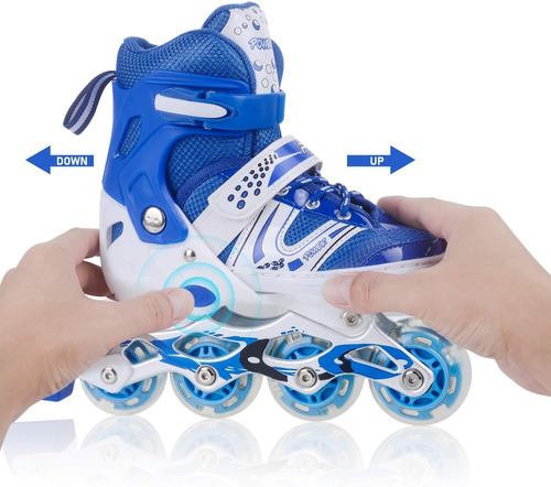 Imagen 3 de 3 de Patines Lineales Con Luces