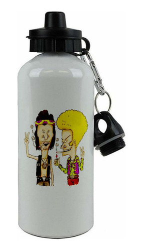 Botella Aluminio Hoppy Doble Tapa Beavis Y Butt-head Ar55