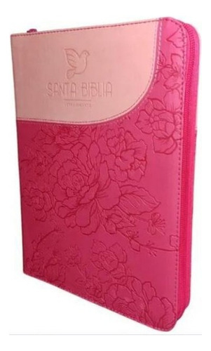 Santa Biblia Letra Gigante/cierre/fucsia