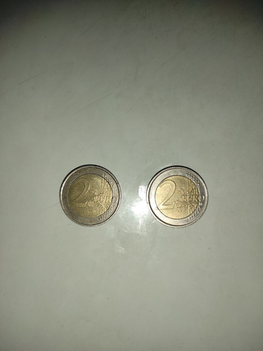 Monedas De 2 Dante Italia Año 2002