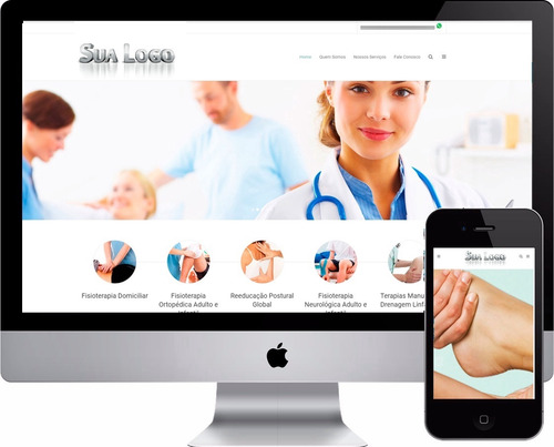 Site Para Clínica De Fisioterapia,consultórios Terapeutas