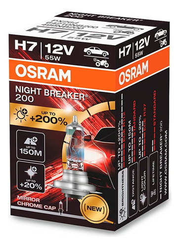 Osram 64210nb200 Night Breaker 200 Bombilla Halogena Laser-h
