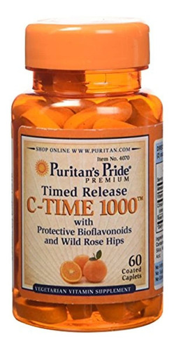 Puritan 's Pride Vitamina C-1000 mg Con Rose Hips Programado