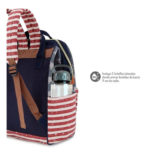 Imagen 6 de 10 de Mochila Himawari Diseño Usa Tipo Tejida Excelente Full