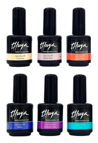 Kit 6 Esmaltes Semipermanentes Thuya Gel On Off