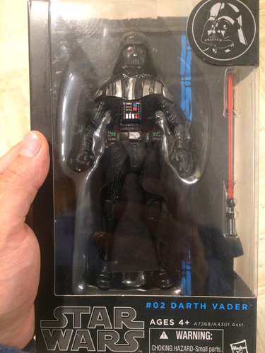 Darth Vader Star Wars The Black Series 3 Piezas Hasbro.
