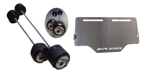 Slider Spools De Ejes, Porta Placa, Accesorios Lujo Dr 650