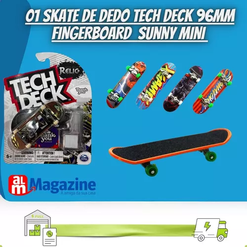 Tech Deck - Skate de Dedo 96MM Sortidos - Sunny - Ideal Presentes