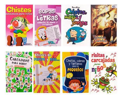 Paquete Destreza Para Niños / Chistes, Colmos Y Más / 8 Pzas