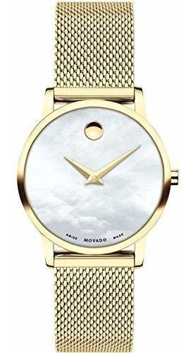 Reloj Movado Para Mujer 607351 De Cuarzo Suizo Color