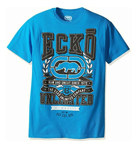 Ecko Unltd. Camiseta De Manga Corta Para Hombre, Azul