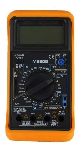 Tester Multimetro Digital Gralf M890g Tº Capacidad 20a Diodo