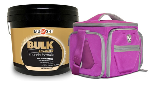 Musashi Proteina Bulk Isolate + Bolso Fitmark The Shield Lav