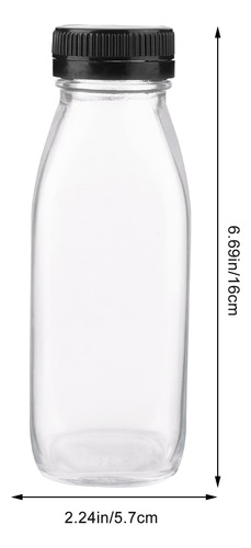 Botellas De Agua De Leche De Vidrio De 300 Ml, 8 Piezas, Jug