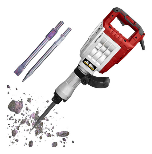 Martillo De Demolición Rompedor De Concreto 1700w Adir 13426 Rojo