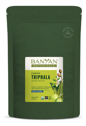 Banyan Botanicals Triphala Polvo Orgánico 1 Lb