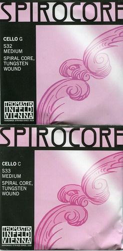 Paquete De Valor S32s33 Spirocore Cello Tungsten G&c