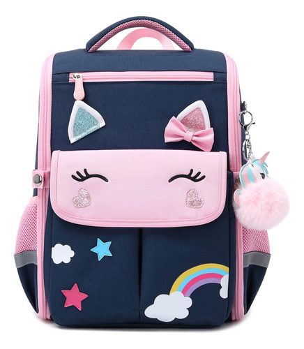 Mochilas De Unicornio Para Ninas, Para La Escuela, Con Lazo,