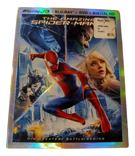 The Amazing Spider-man 2 In 3d + Blu Ray + Dvd (Usado)