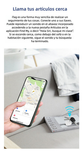 Rastreador espía pequeño para llavero, funda para mascotas, iPhone, color: blanco