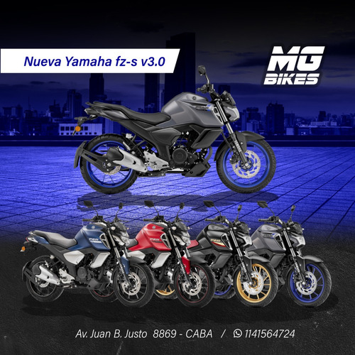 Yamaha Fz-s Fi V3.0 0km Año 2025 Mg Bikes