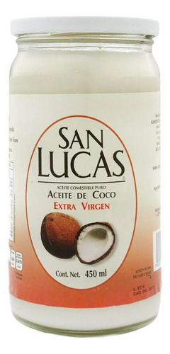 Aceite De Coco San Lucas Extra Virgen 450ml