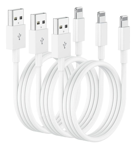 Cable De Cargador Usb Para iPhone 12w Carga Rápida 1m,2m,3m