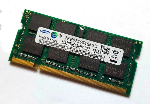 Imagen 4 de 4 de Memoria Ram Sodimm Ddr2 2gb 800mhz Samsung Notebook Netbook