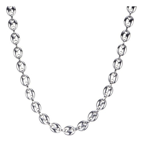 Jewe-collar De Cadena De Granos De Café De Acero Isilver (ne