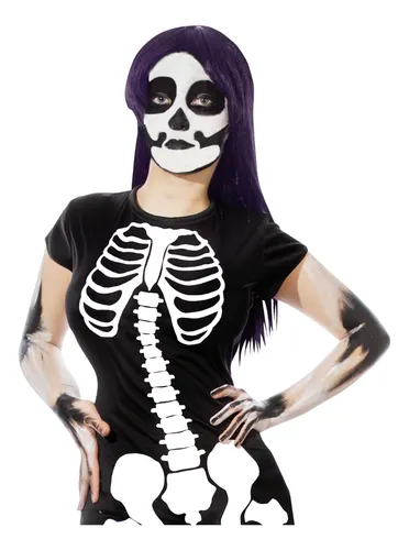 Disfraz De Mujer Esqueleto Calavera Body Lady Skeleton Halloween