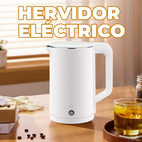 Tetera Jarra Hervidora Electrica Acero Inoxidable 1.5l 1500w Verde
