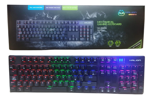 Teclado Gamer Mecánico Halion Jupiter Ha-kg939 Rgb