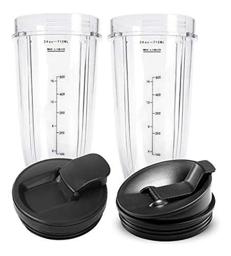 Nutri Ninja 24 Oz Tritan Cups Compatible Con Bl480 Bl490 Bl6