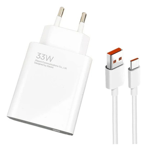 Cargador Xiaomi 33w + Cable Usb C - (original)