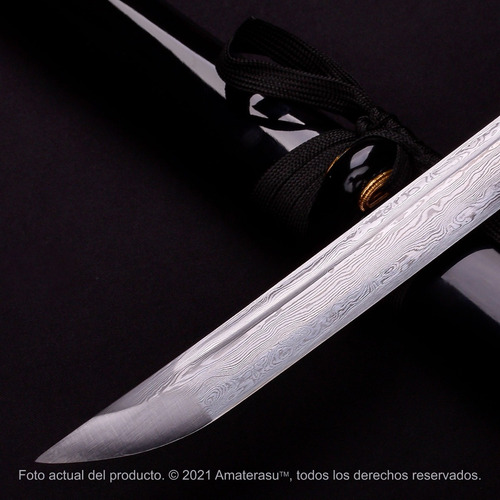 Espada Samurai Katana Kensei Kosen Acero Damasco Full Tang
