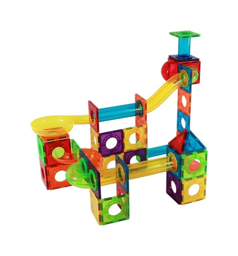Set de construcción magnético Braintoys Imanix Tobogán 134 piezas en caja