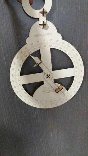 Astrolábio Náutico 3mm Branco Com Marcações 360º