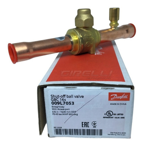 Imagem 7 de 8 de Válvula Esfera 5/8 Solda Gbc Danfoss Com Schraider 009l7053