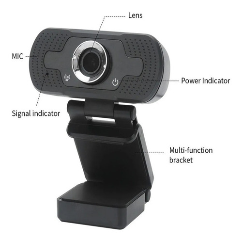 Webcam Com Micro-fone Live Make Alta Resolução Full Hd 1080p