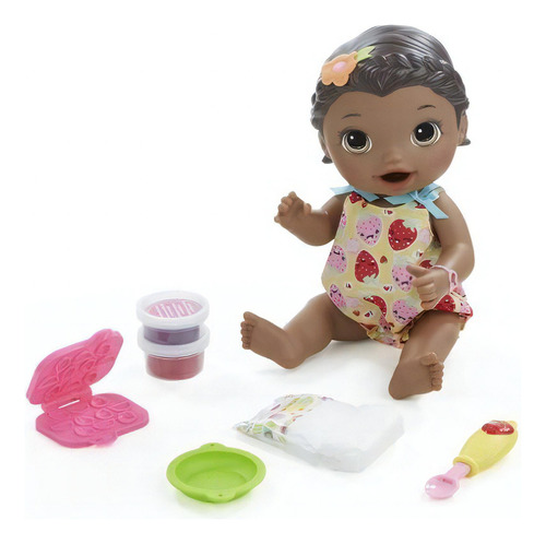 Baby Alive Lily Super snacks snackin' african american C2699