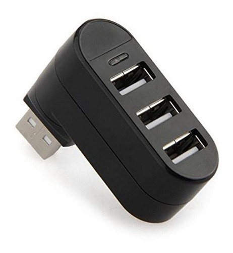 Hub Usb A 2.0 3 Puertos Cabezal Giratorio