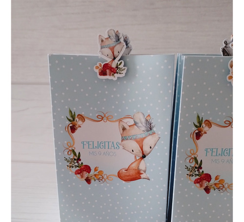 Bolsitas Golosineras Animalitos Del Bosque Shabby Chic Nene