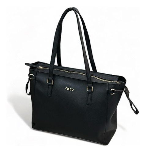 Bolsa Feminina Colcci Com Ziper Shopping Bag Básica Com Logo